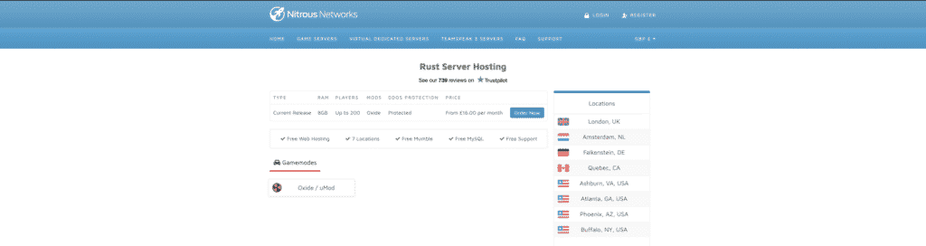 Nitrous Networks Rust Server Hosting